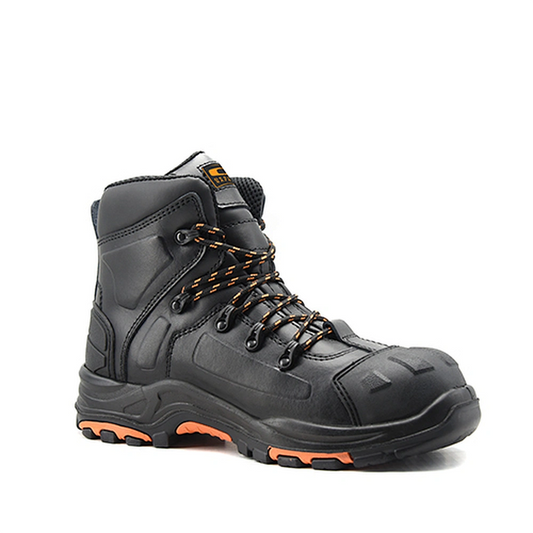 Lace-Up Crazy Horse Leather Safety Boots S3 SRC SJH-928