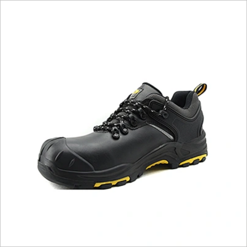 Black Smooth leather safety shoes SJC-R929