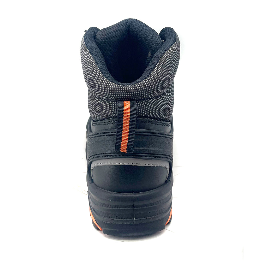 Wholesale Leather Upper Safety Boots Best Quality S3 Black 200J Composite Toe Cap Safety Work Shoes