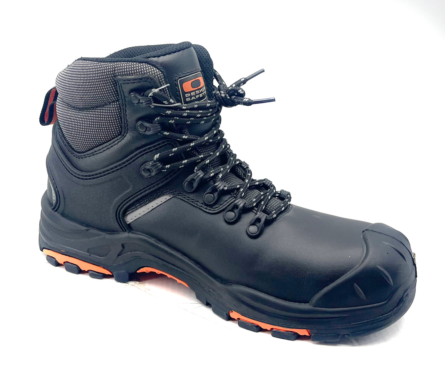 Wholesale Leather Upper Safety Boots Best Quality S3 Black 200J Composite Toe Cap Safety Work Shoes