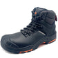 Wholesale Leather Upper Safety Boots Best Quality S3 Black 200J Composite Toe Cap Safety Work Shoes