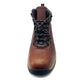 Embossed Oil Leather Upper Pig Leather+Suede Leather Lining Safety Boots