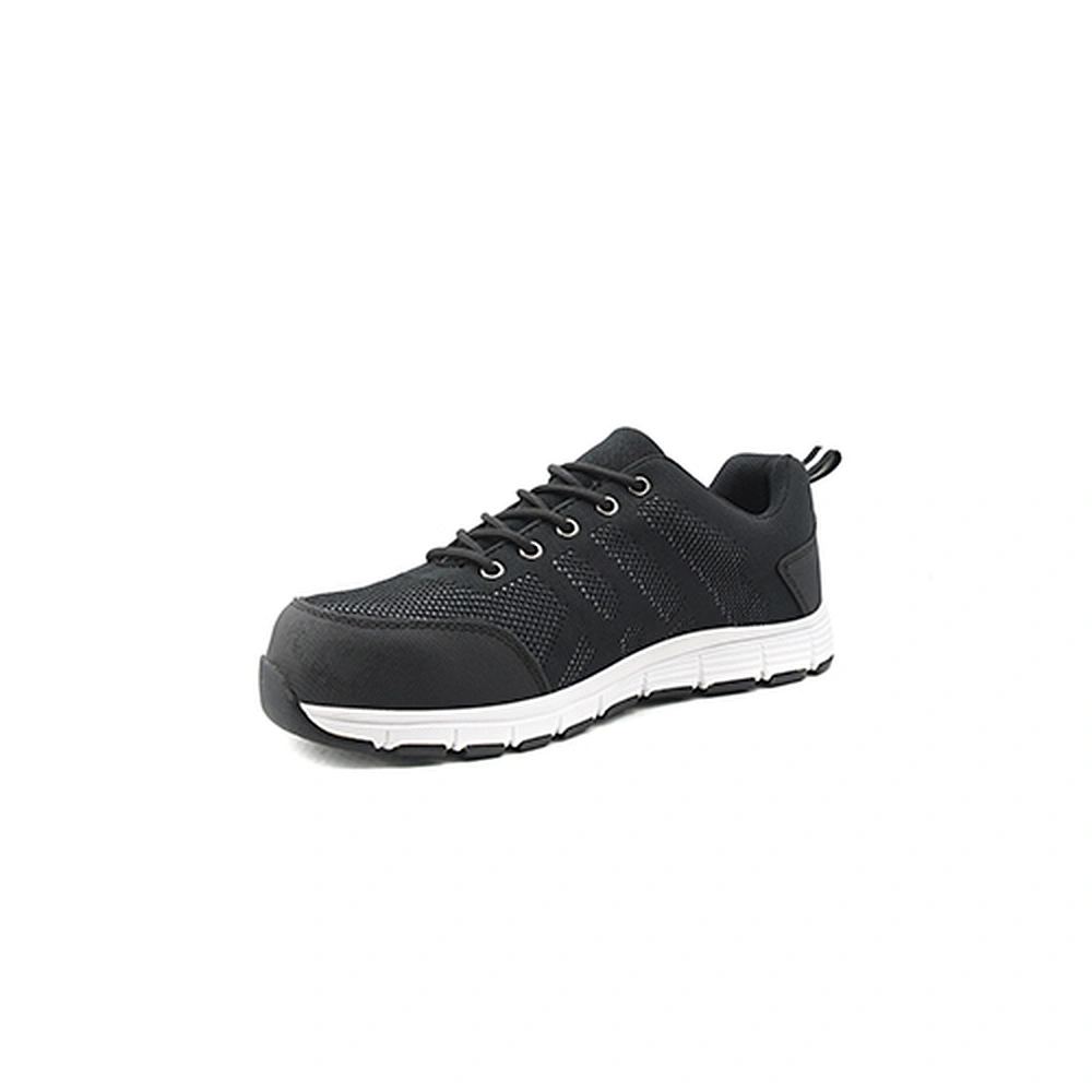 Black Light Weight Flyknit Safety Shoes SJT-358