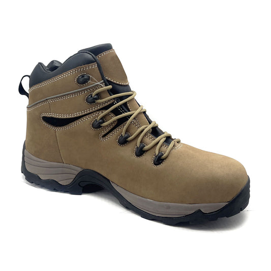 Nubuck Upper Pig Leather+Suede Leather Lining Safety Boots Labor Protection Shoes